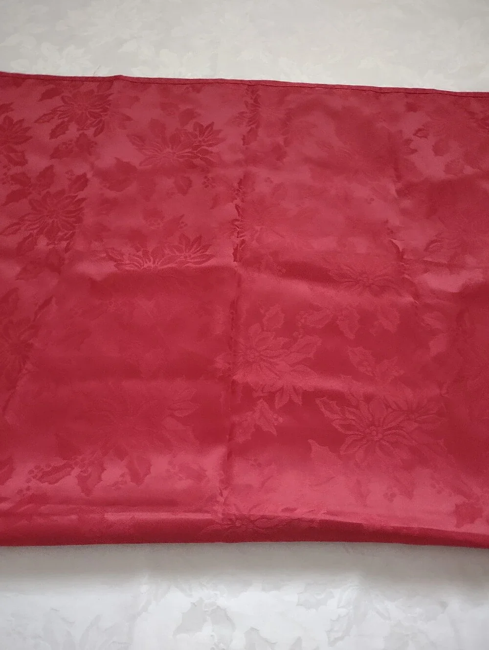 Damask Red Festive Holiday Tablecloth